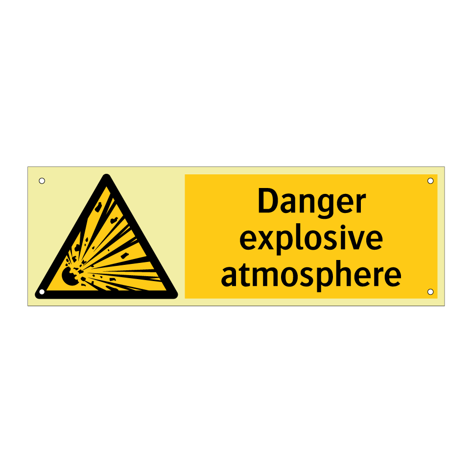 Danger explosive atmosphere