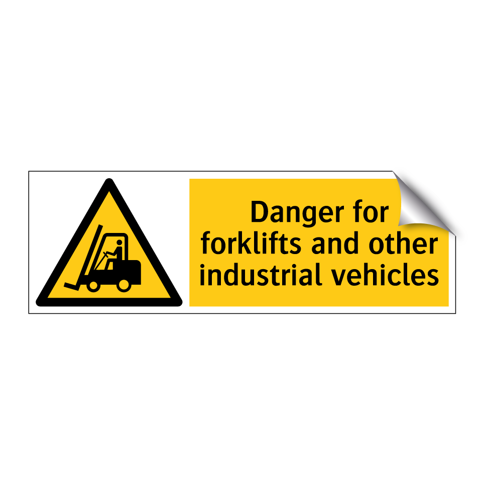 Danger for forklifts and other industrial vehicles