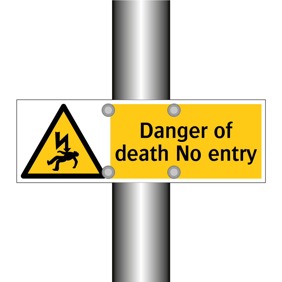 Danger of death No entry