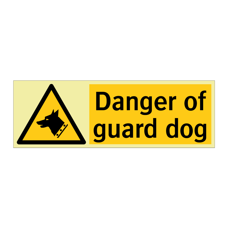 Danger of guard dog