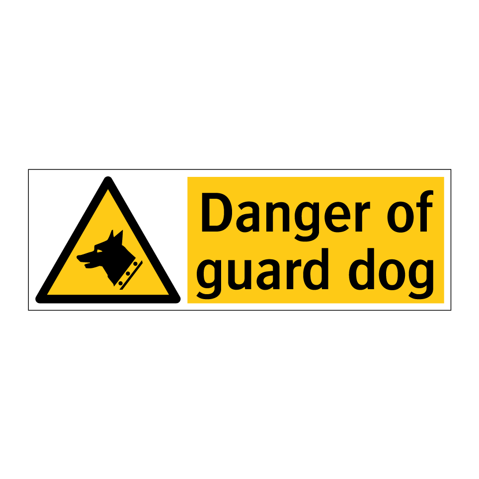 Danger of guard dog
