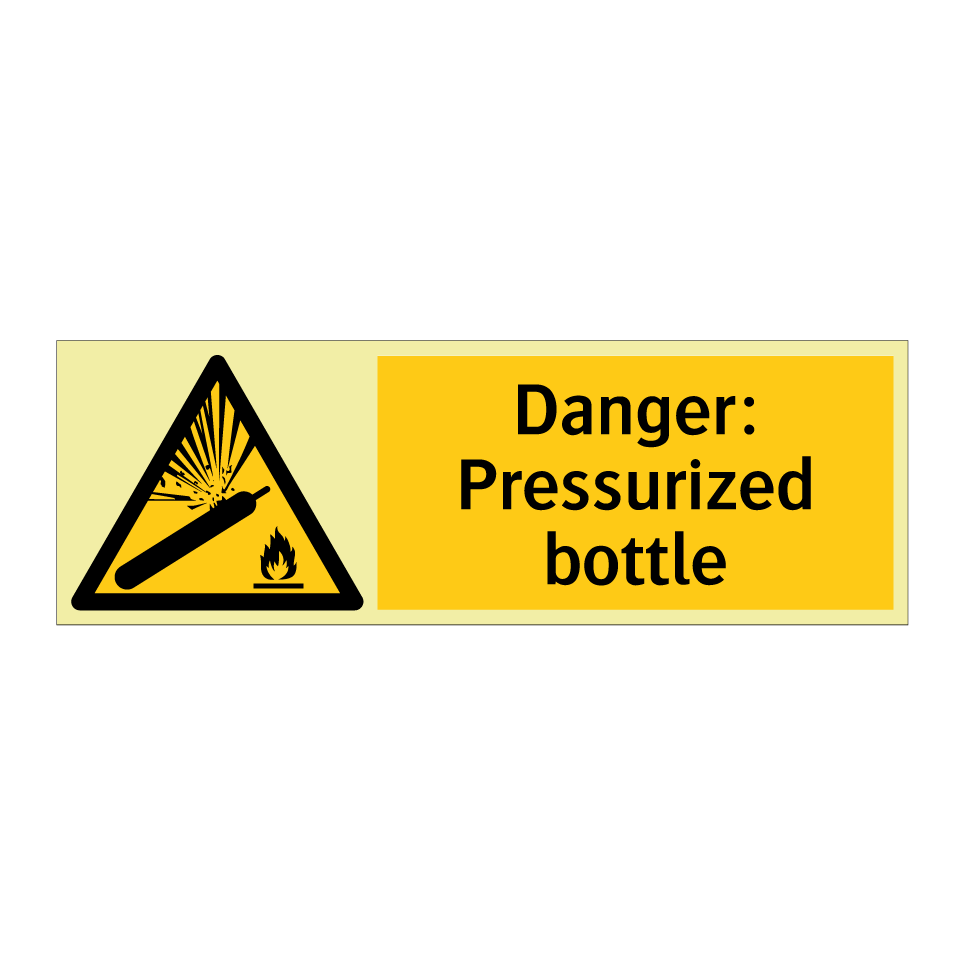 Danger: Pressurized bottle