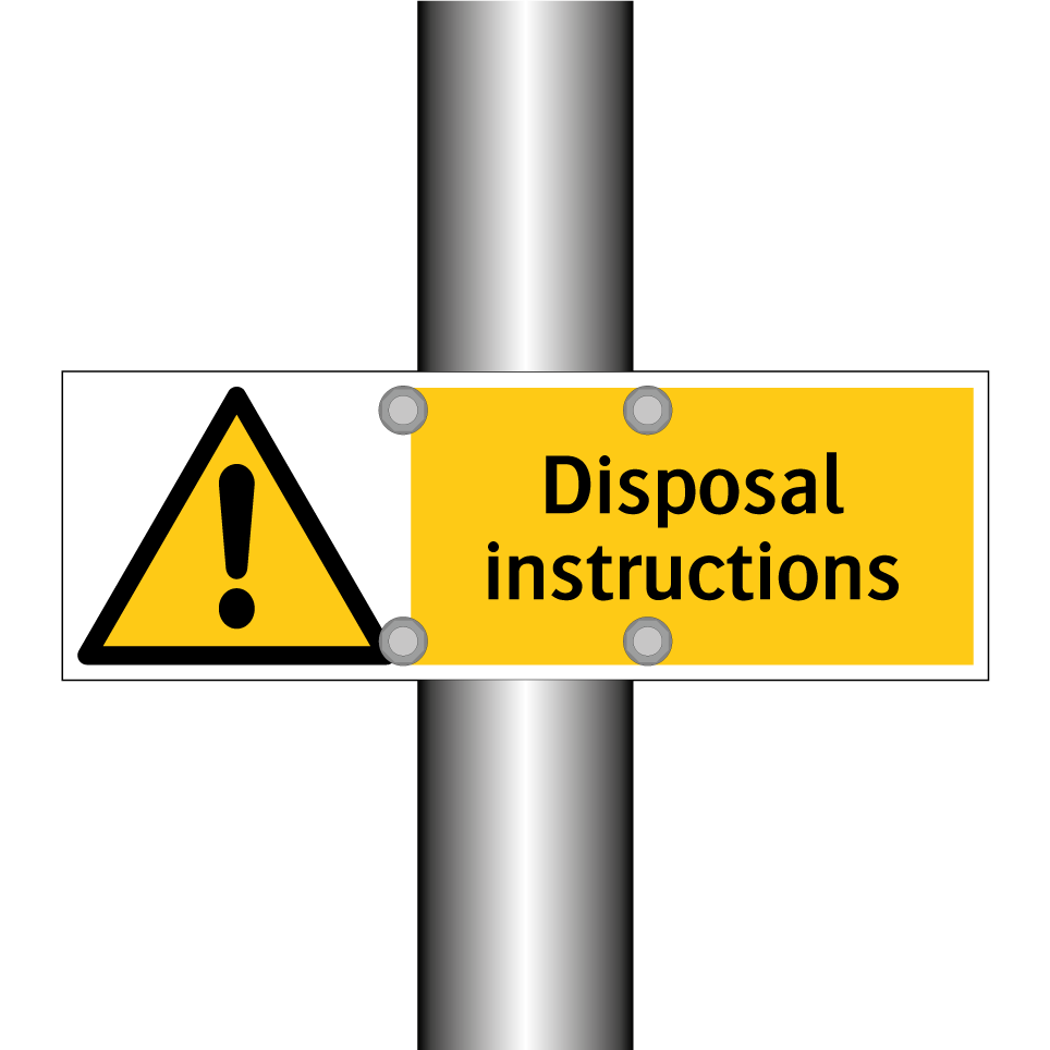 Disposal instructions