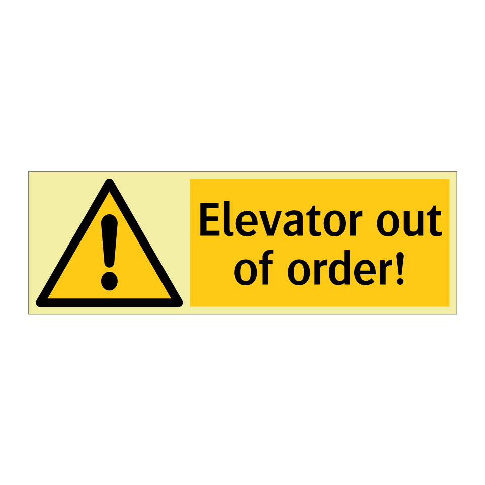 Elevator out of order!