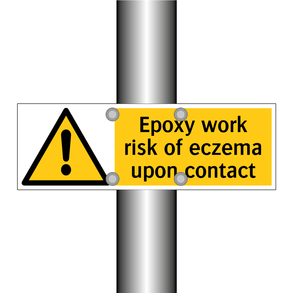 Epoxy work risk of eczema upon contact