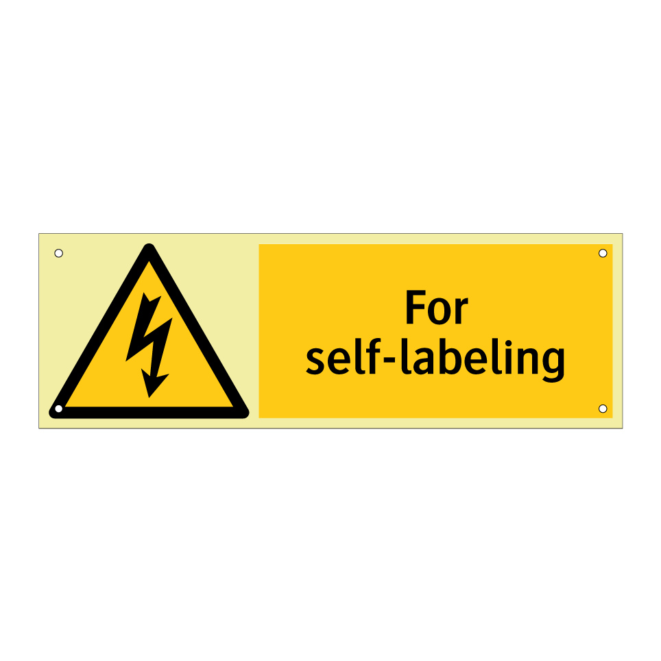 For self-labeling