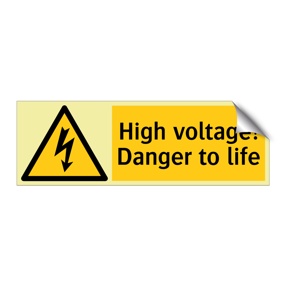 High voltage! Danger to life