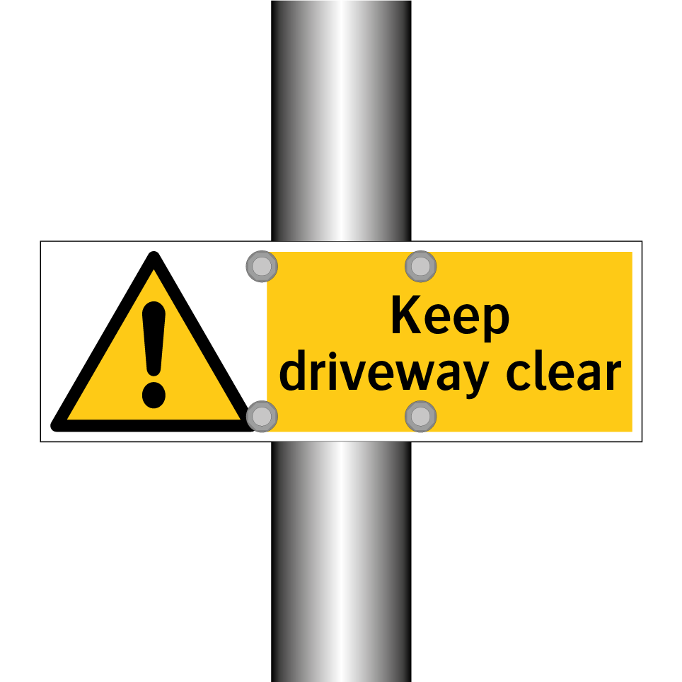 Keep driveway clear