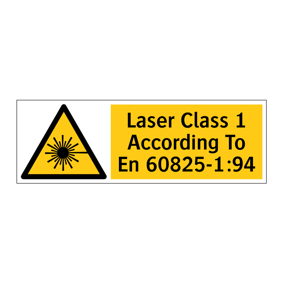 Laser Class 1 According To En 60825-1:94