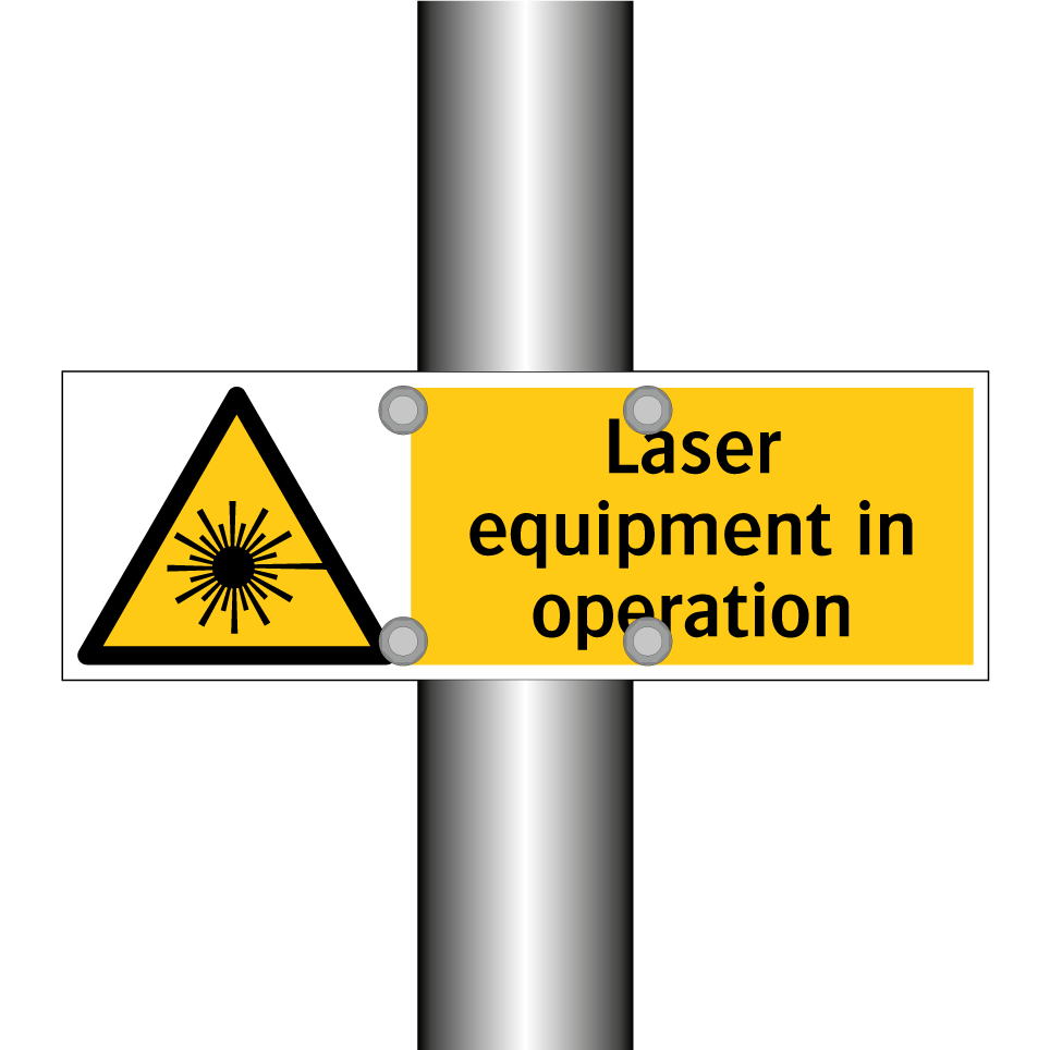Laser equipment in operation