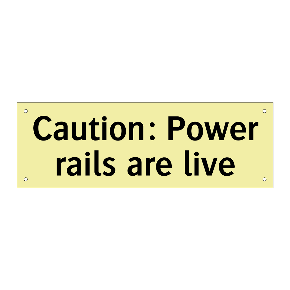 Caution: Power rails are live
