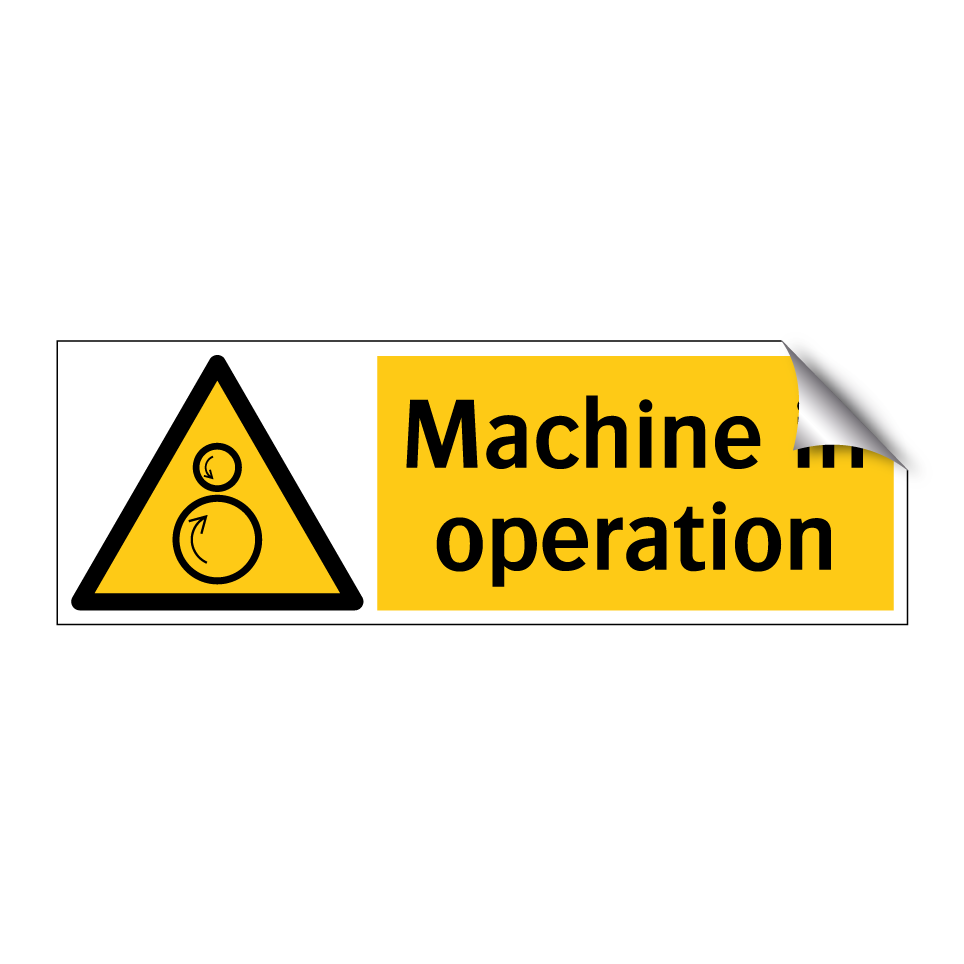 Machine in operation