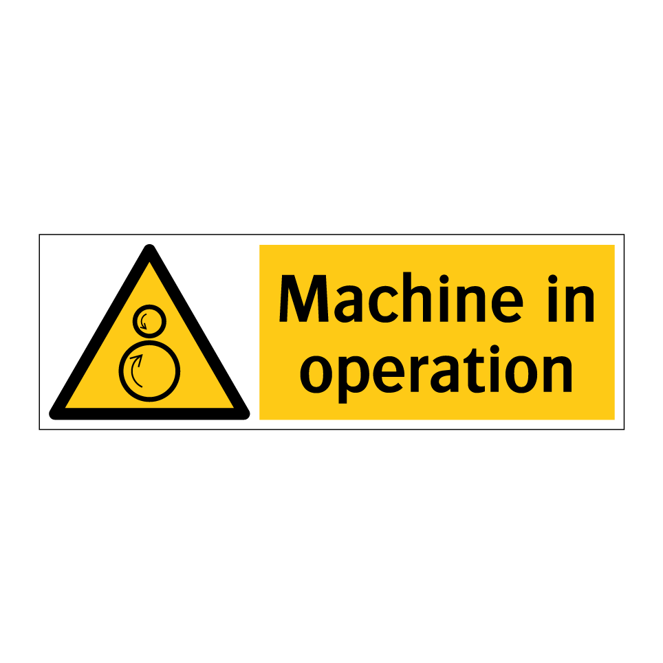 Machine in operation
