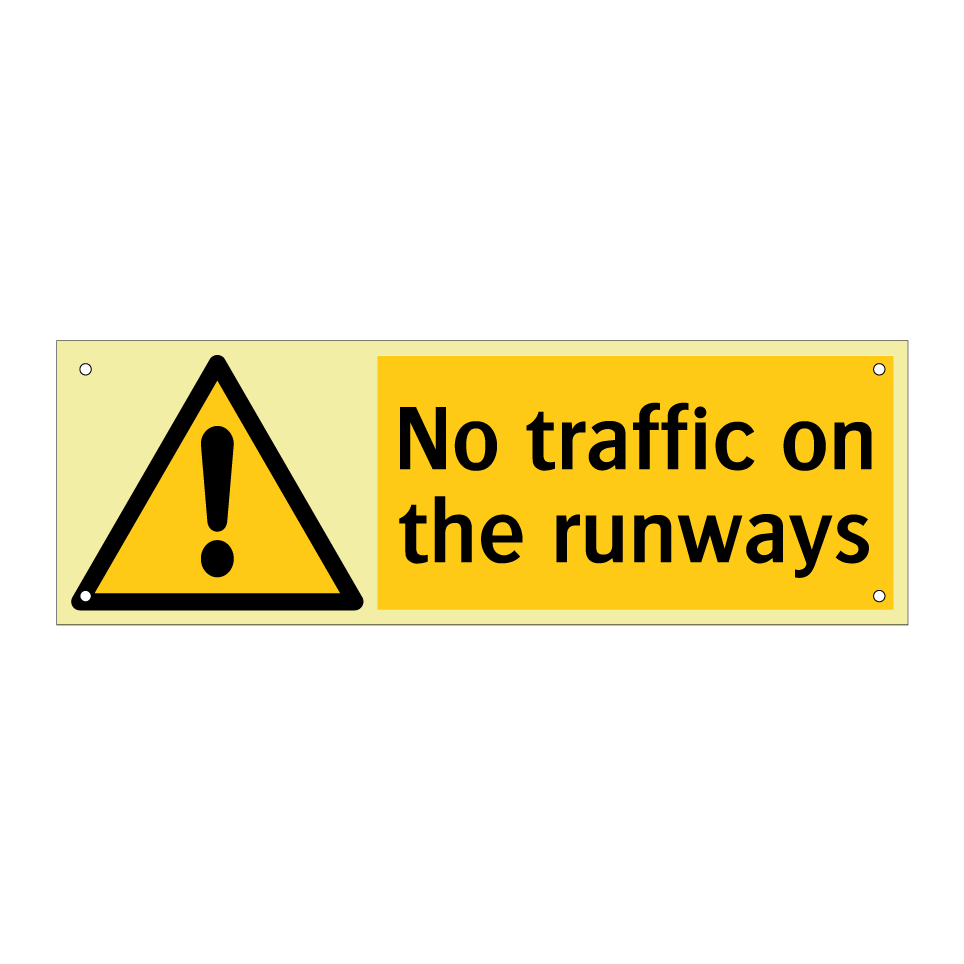 No traffic on the runways