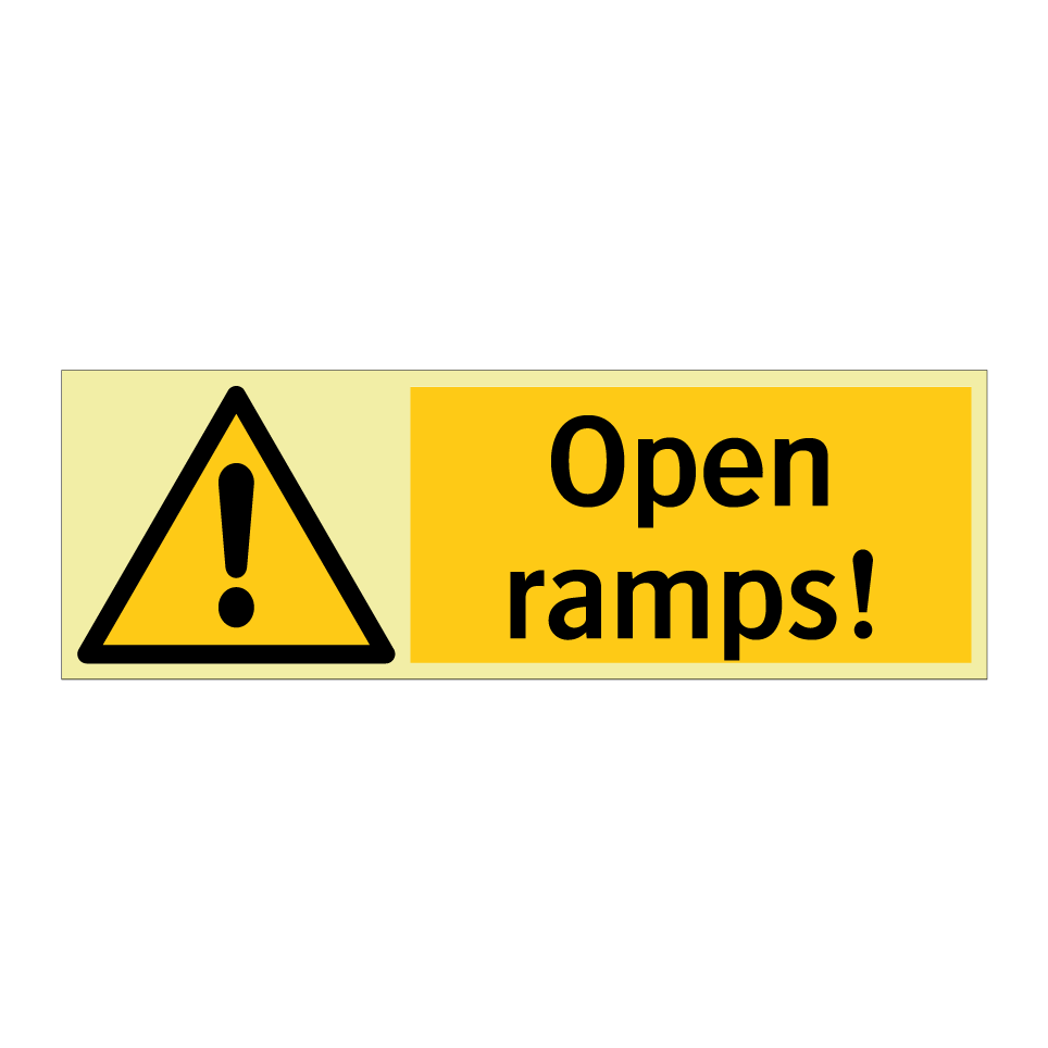Open ramps!