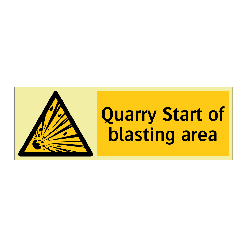 Quarry Start of blasting area