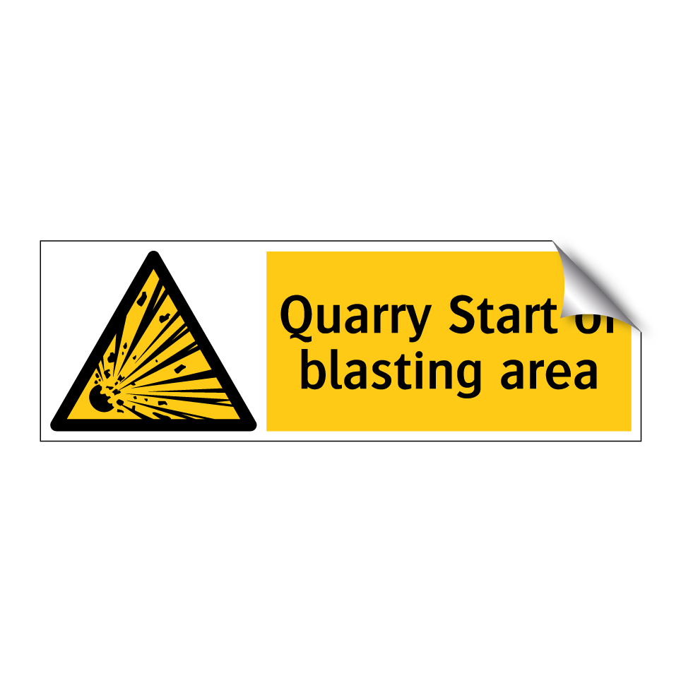 Quarry Start of blasting area