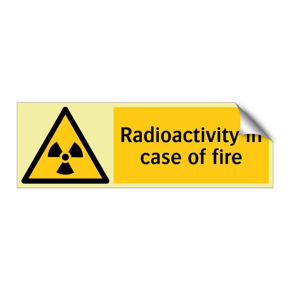 Radioactivity in case of fire