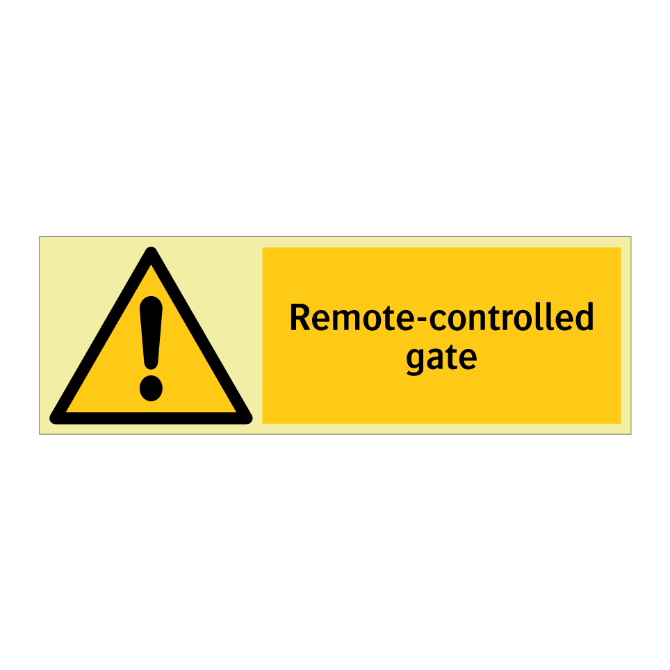 Remote-controlled gate