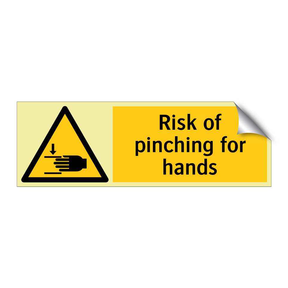 Risk of pinching for hands