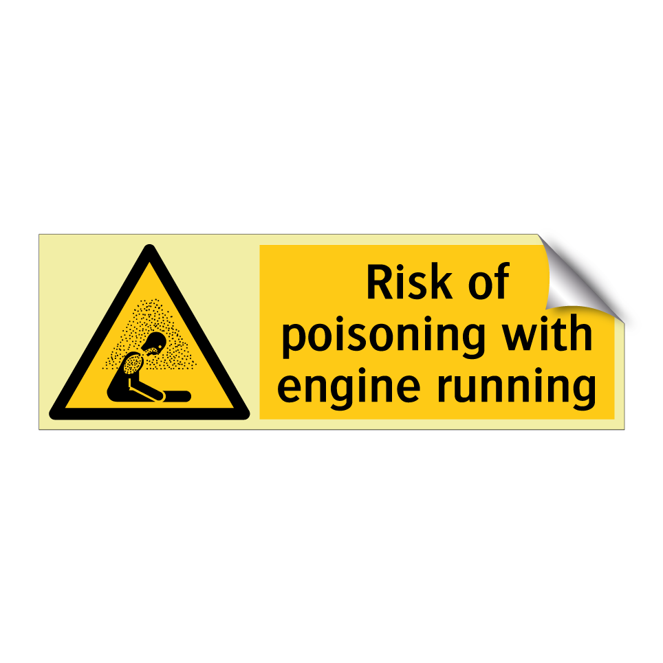 Risk of poisoning with engine running