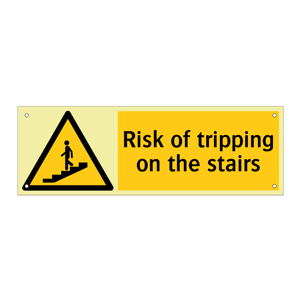 Risk of tripping on the stairs