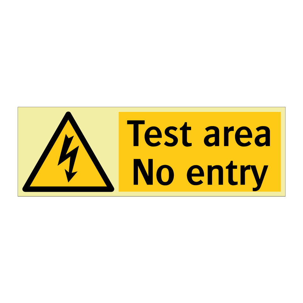 Test area No entry