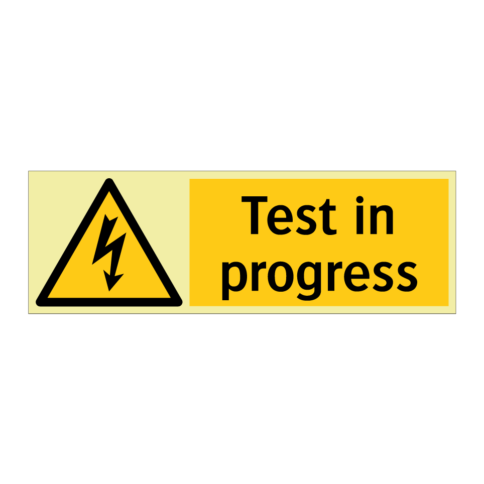 Test in progress