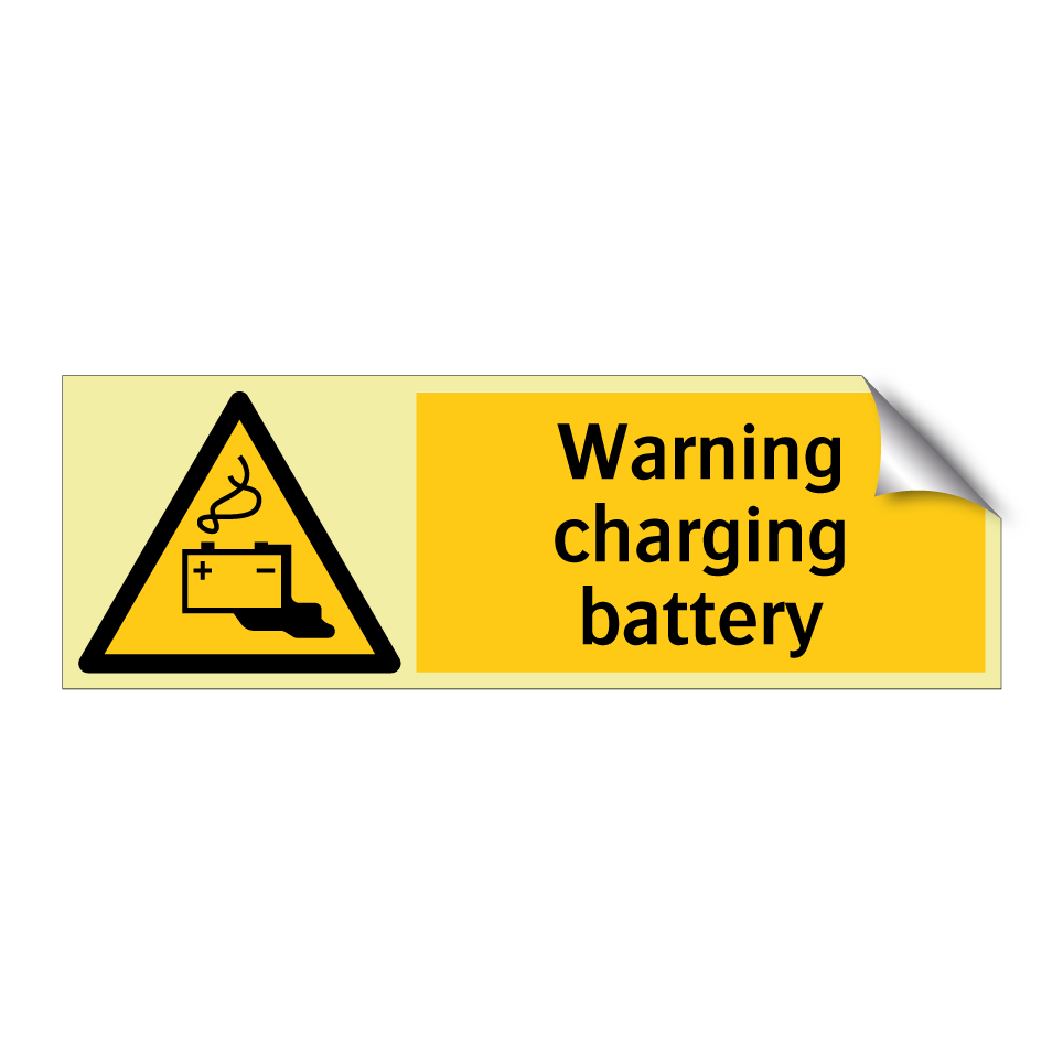 Warning charging battery