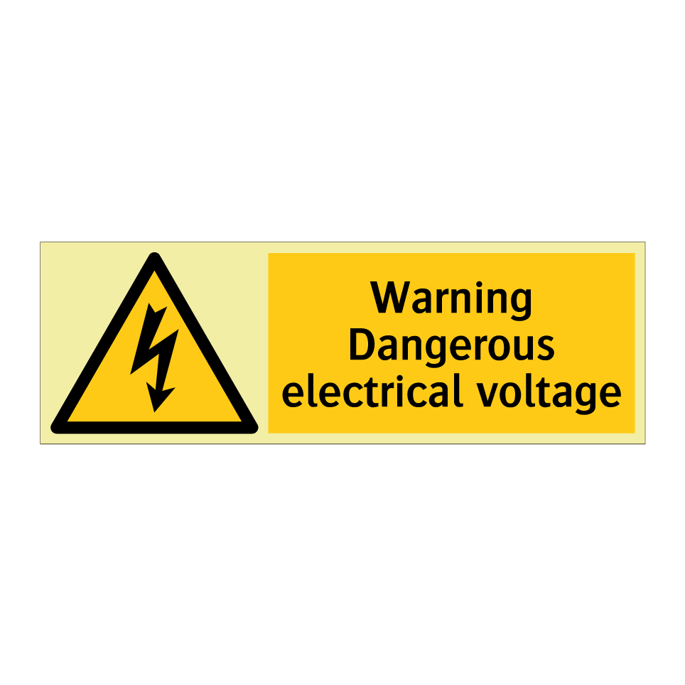 Warning Dangerous electrical voltage