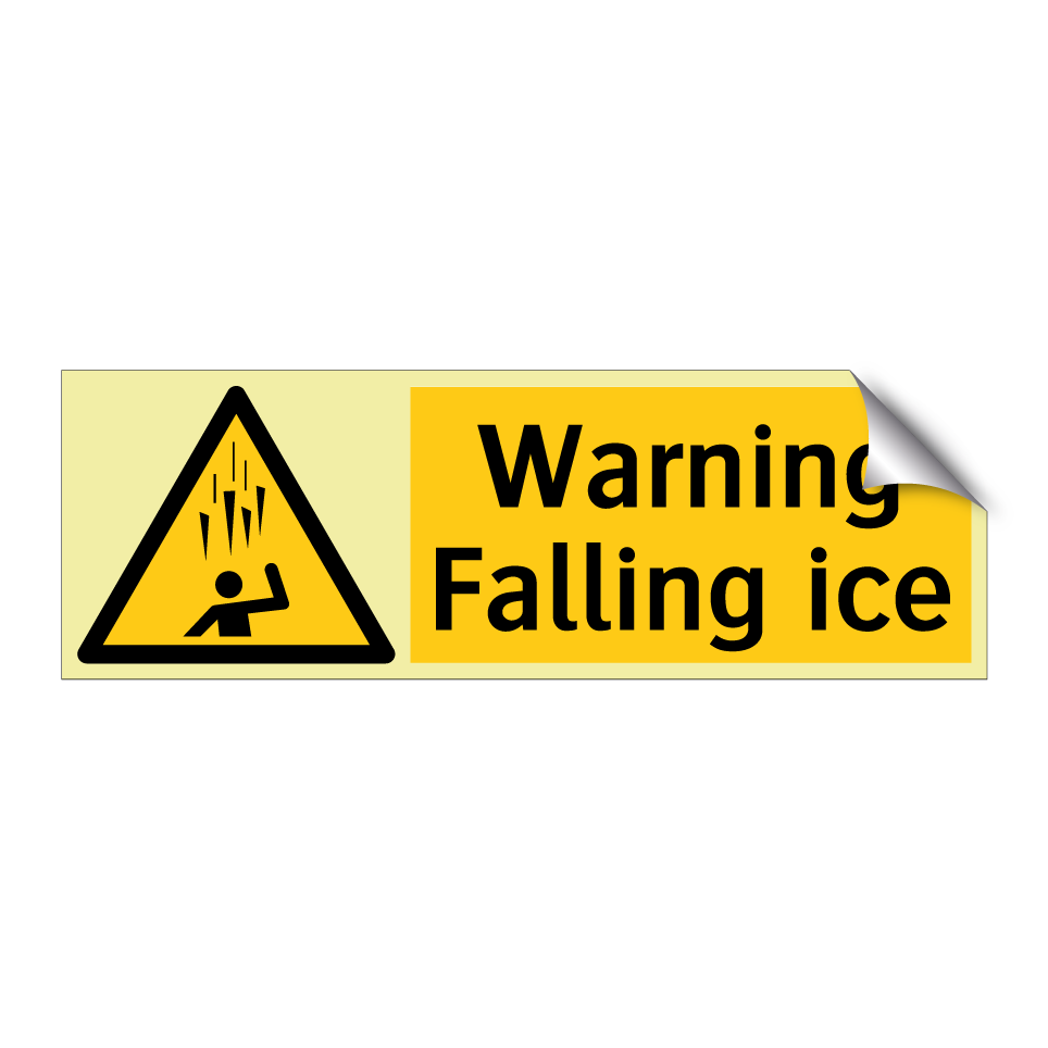 Warning Falling ice