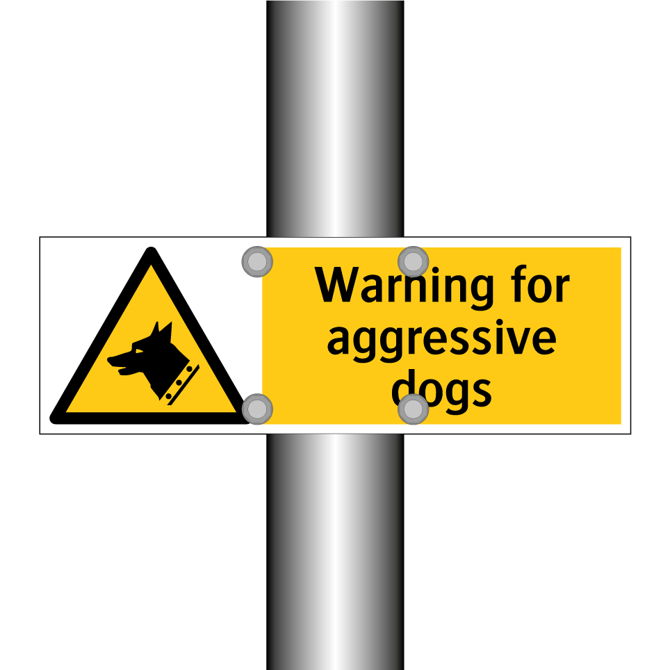 Warning for aggressive dogs