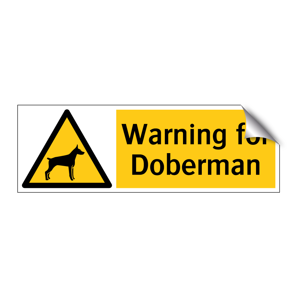 Warning for Doberman
