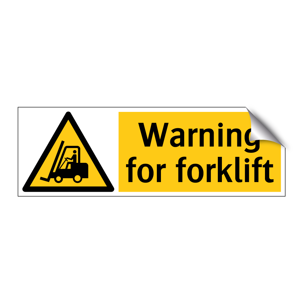 Warning for forklift