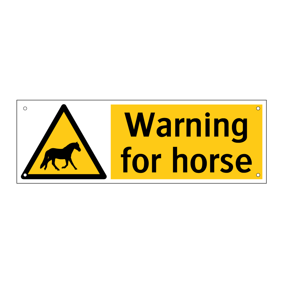 Warning for horse