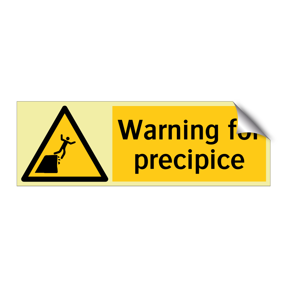 Warning for precipice