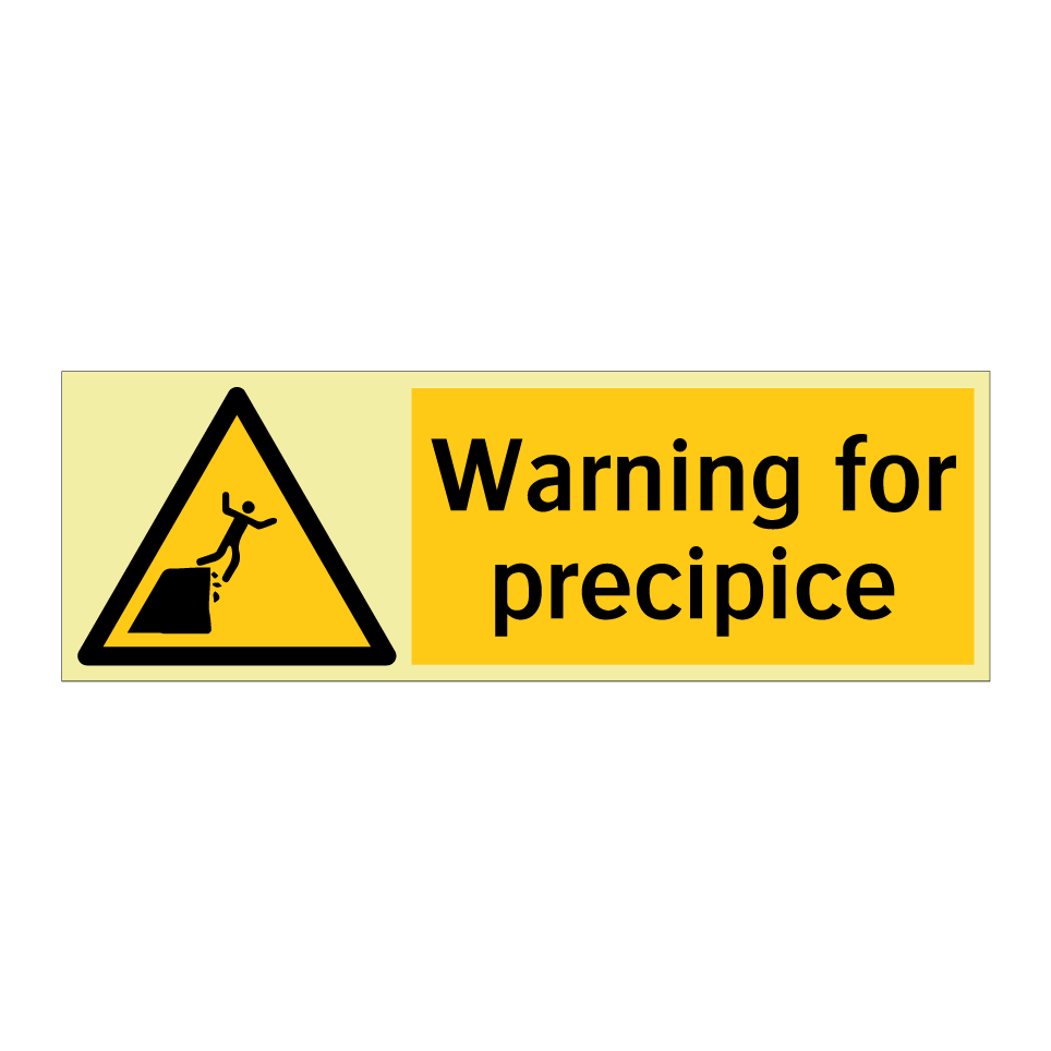 Warning for precipice