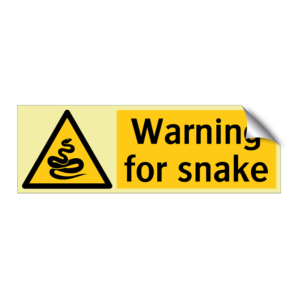 Warning for snake