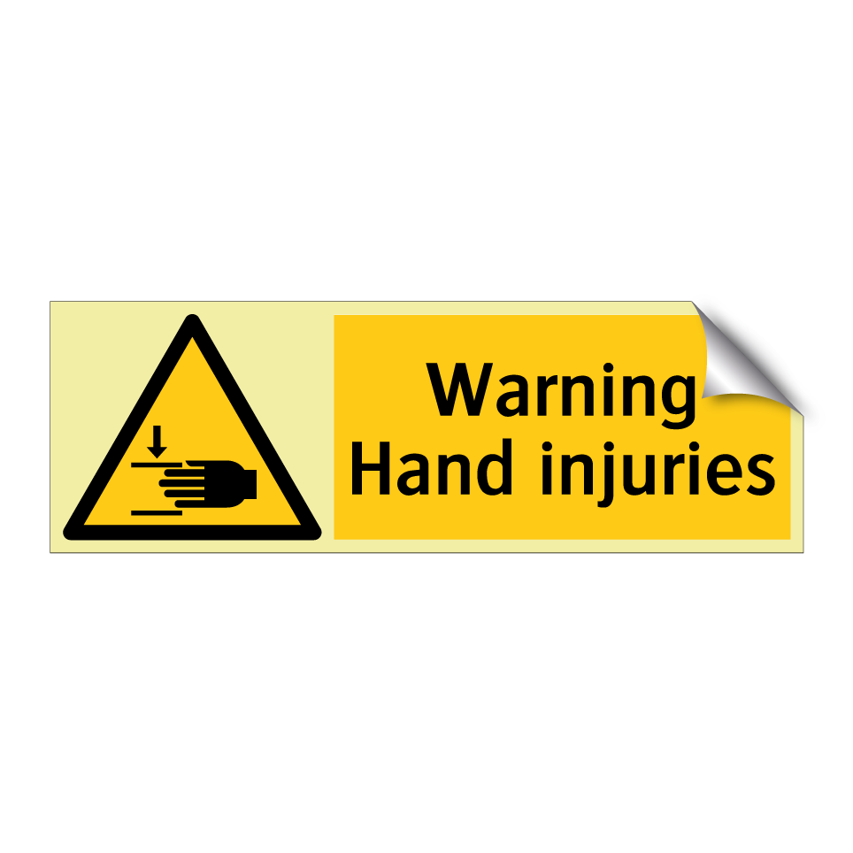 Warning Hand injuries