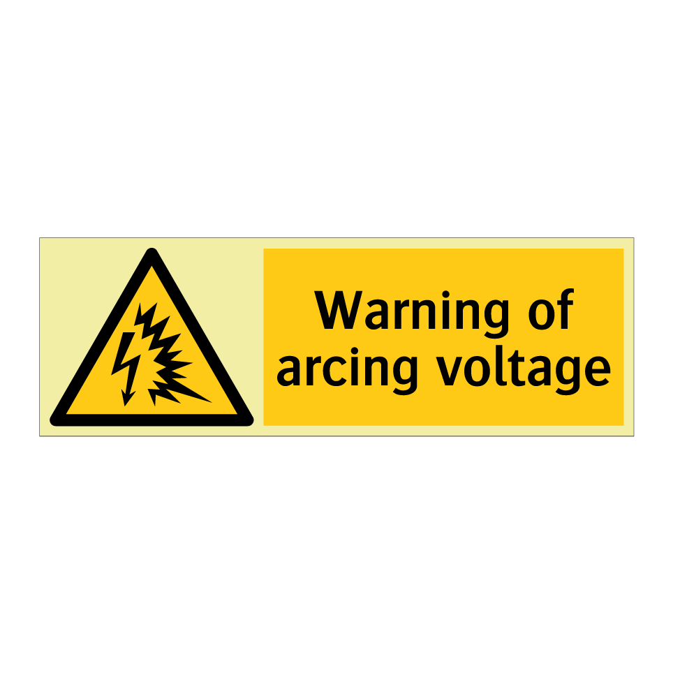 Warning of arcing voltage