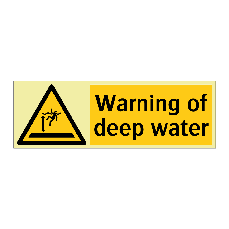 Warning of deep water