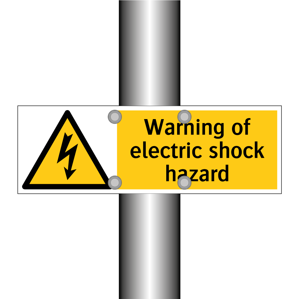 Warning of electric shock hazard