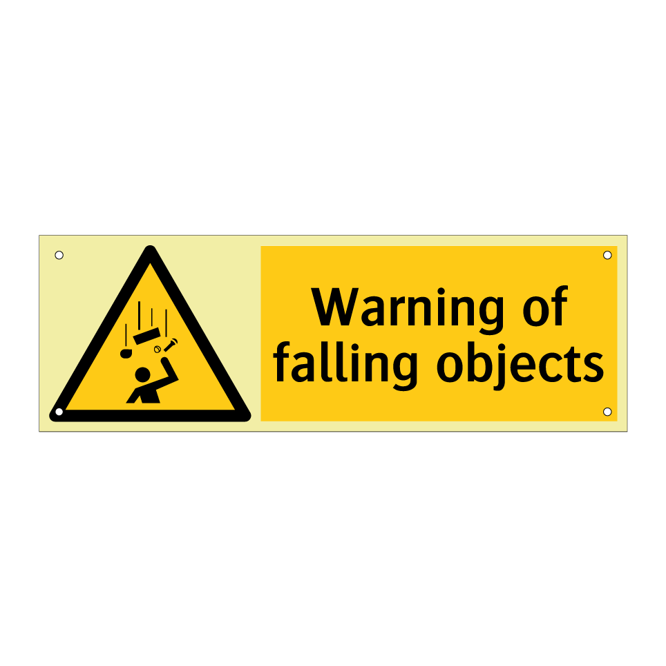 Warning of falling objects