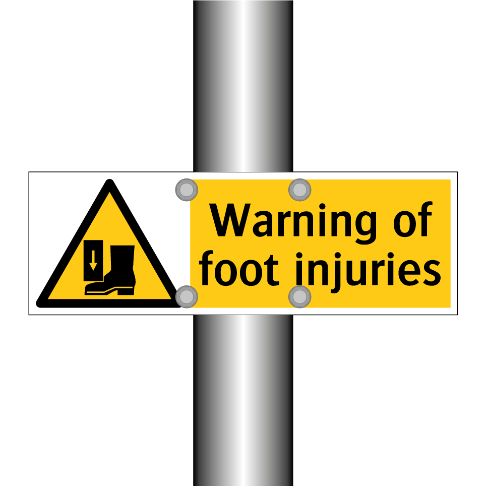 Warning of foot injuries