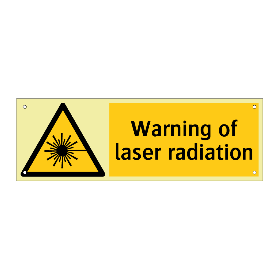 Warning of laser radiation