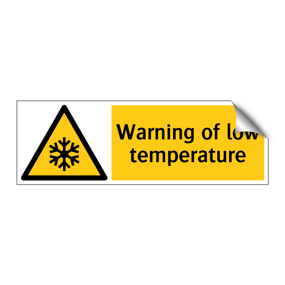 Warning of low temperature