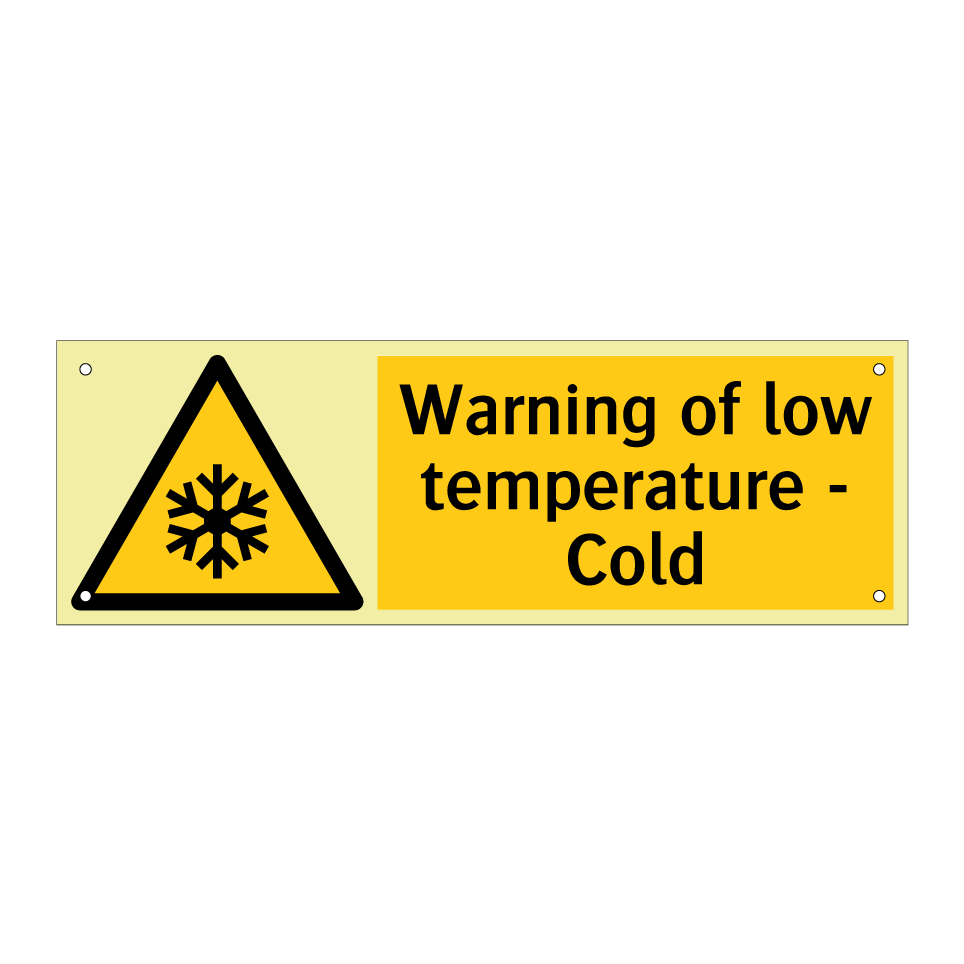 Warning of low temperature - Cold