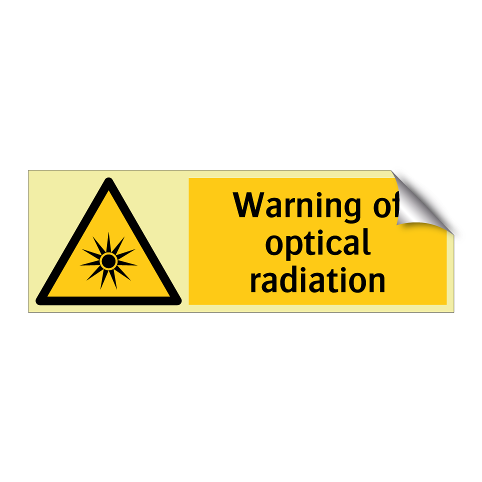 Warning of optical radiation