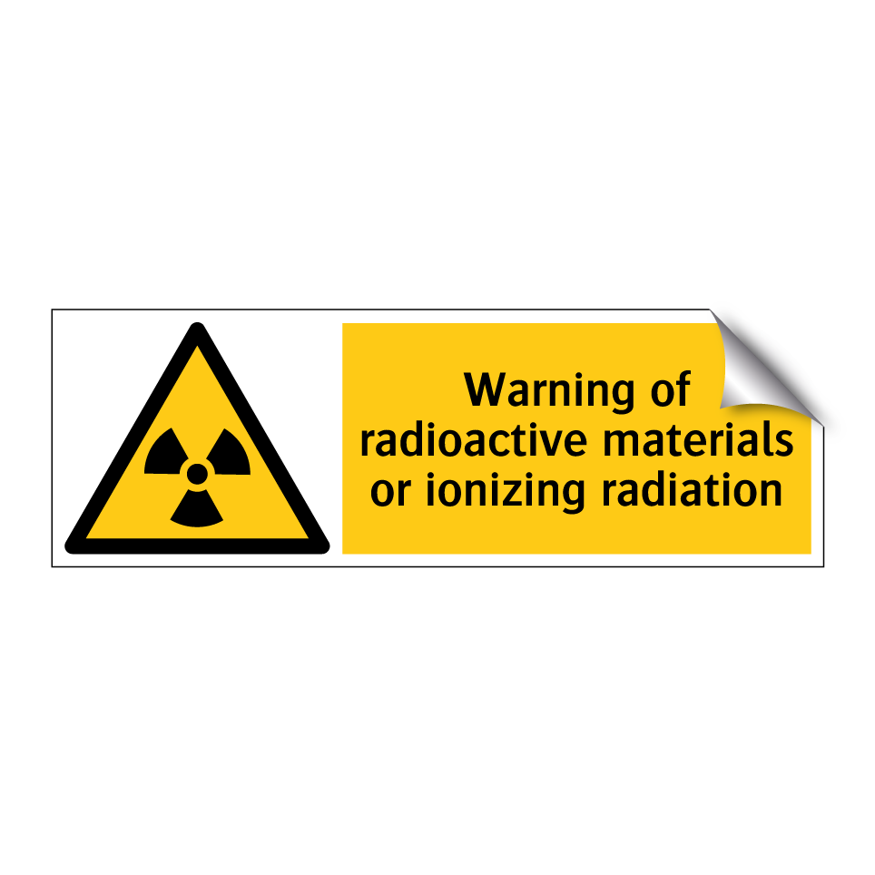 Warning of radioactive materials or ionizing radiation