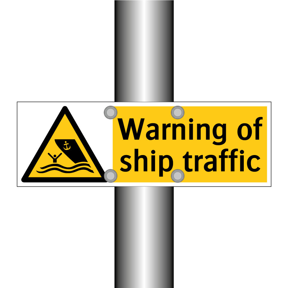 Warning of ship traffic